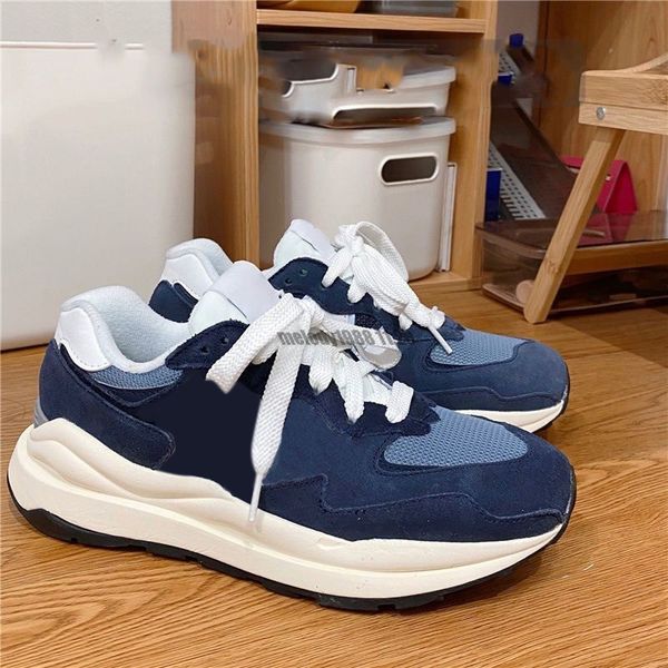

2022 fashion designer women mens casual shoes 574 574s syracuse sea salt varsity gold white grey green shadow unc univers 36-45 m7, Black;brown