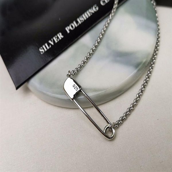 

fashion pin pendant necklace chain bijoux for mens and women trend personality punk cross style lovers gift hip hop jewelry2782, Silver