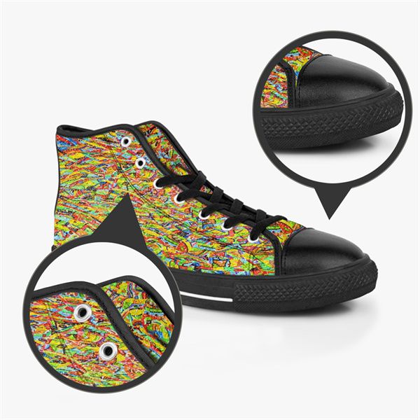 

men stitch shoes custom sneakers canvas women fashion black white mid cut breathable outdoor walking jogging color14