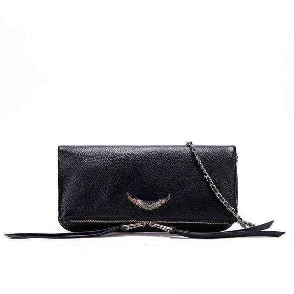 

totes zv the tote bag wings women shoulder leather handbag metal chain terms golden classic spanish fashion versatile crossbody 1106