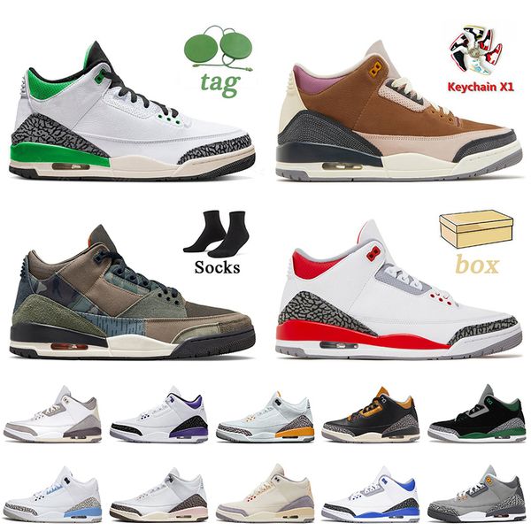 

2023 with box basketball shoes women mens trainers winterized archaeo brown fire red desert elephant lucky green racer blue muslin patchwork, Black
