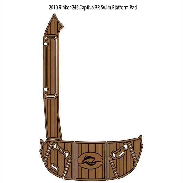 

2010 rinker 246 captiva br swim platform boat eva foam teak deck floor pad mat