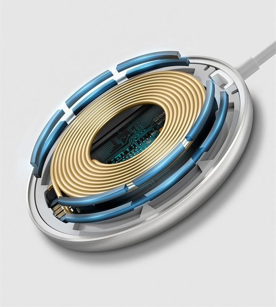 

Qi-Certified 2024 Charger: Fast Wireless Charging Pad with USB Cable for iPhone Samsung Galaxy Note 8 Plus