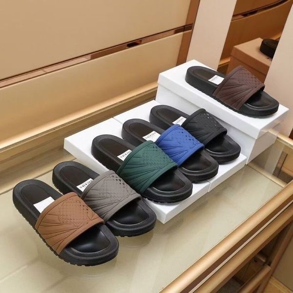 

new slipper classic platform sandals luxury men's shoes non-slip penetrating air quick dry candy color waterproof bathroom beach flip-f, Black