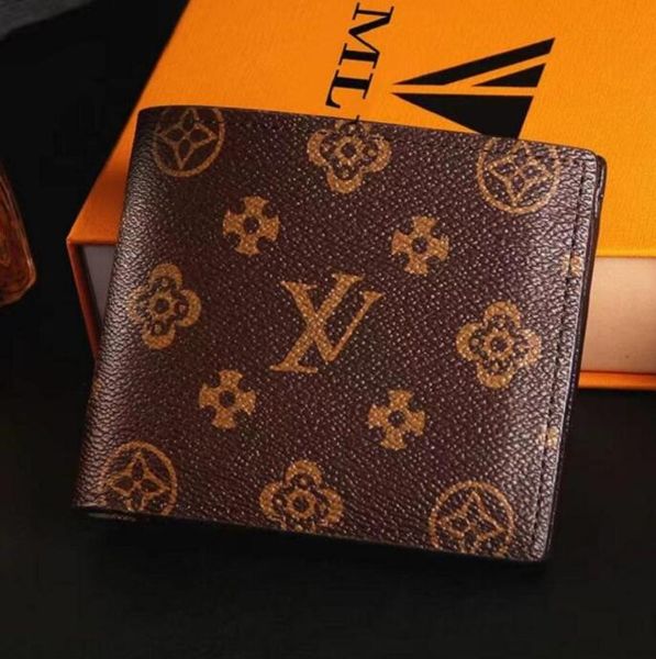 

designers luxury leather wallets fashion designer wallets retro handbag for men classic card holders coin purse famous clutch wallet with bo