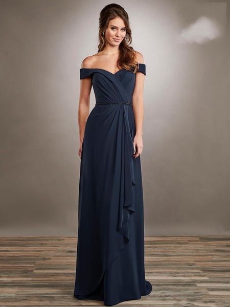 

mother of the bride dresses elegant bare shoulders a-line chiffon luxurious 2022 large size new in, Black;red