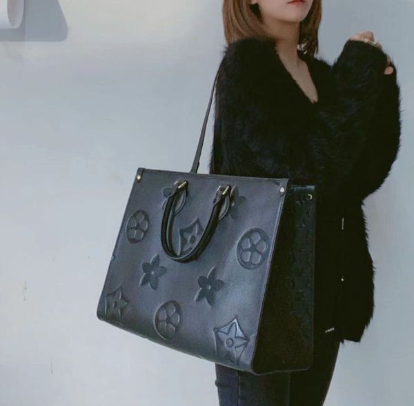 

famous designer's women's bag one letter onthego gm mm bag pu leather luxury louisity handbag viutonity handbag women's trave
