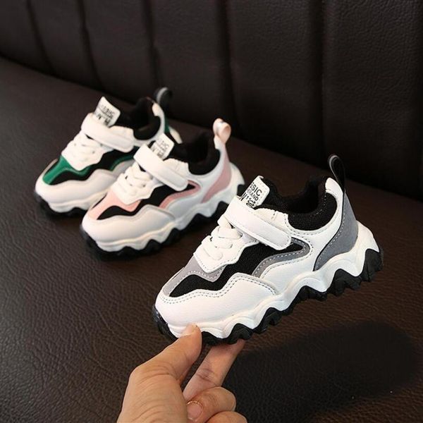 

2020 children boys sneakers girls sport child leisure trainers casual breathable kids running basketball shoes t2004212683, Black;red
