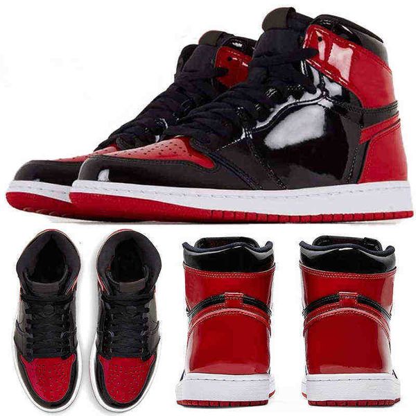 

shoes casual jumpman 1 1s high og basketall patent bred sneakers key tag