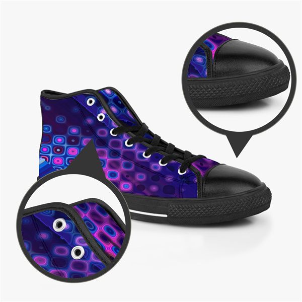 

men stitch shoes custom sneakers canvas women fashion black white mid cut breathable walking jogging color194