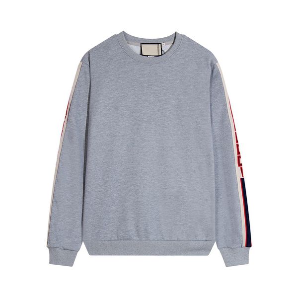 

men's hoodies sweatshirts fashion casual long sleeved round neck soft knit pullovers designer letters embroidery winter academic style, Black