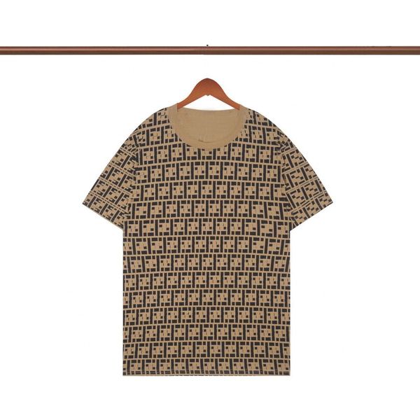 

women's t-shirt luxury designer couple men's smart casual polo shirt tobacco brown clothes toddler clothes short sleeves and a rib, White