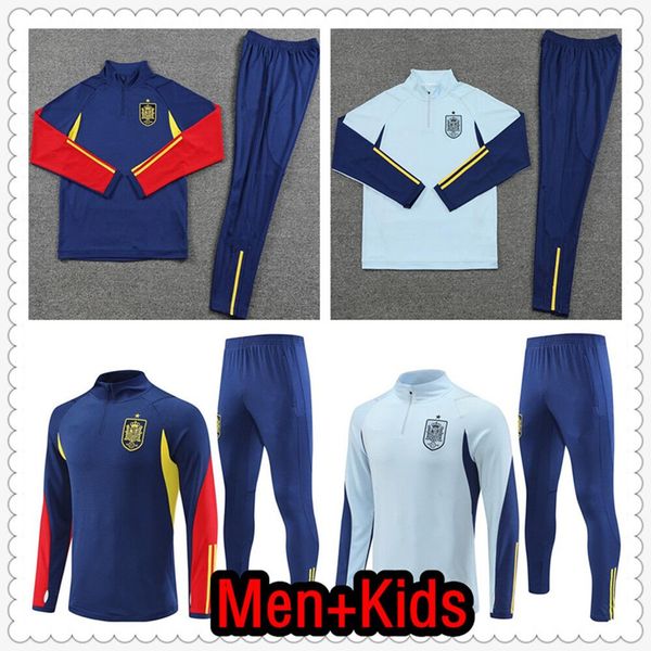 

22 23 spain soccer jerseys espana tracksuit chandal futbo ansu fati asensio morata ferran koke gavi c.soler 22 23 ramos jacket football shir, Black