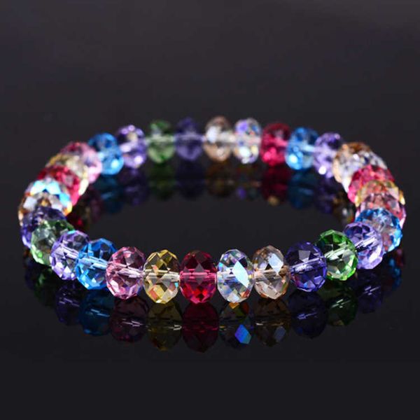 

women's beaded simple fashion crystal bracelet women, Black