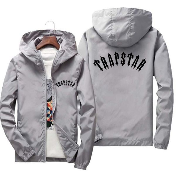 

mens windbreaker jacket spring autumn letter print casual long sleeve sports coat zip oversized jackets 7xl, Black;brown