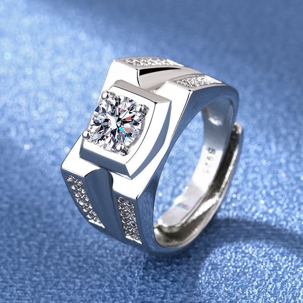 

zircon business retro band rings imitation diamond ring girl classic men titanium steel designer for women luxury gifts woman girl jewlery, Silver