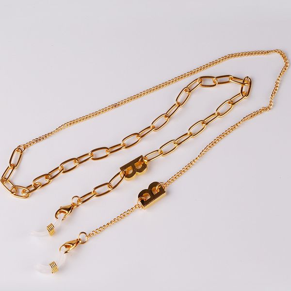 

fashion desi multi-function eyeglasses chains for mask earphone men women metal letters anti-slip sunglasses goggles lanyord rope string sil