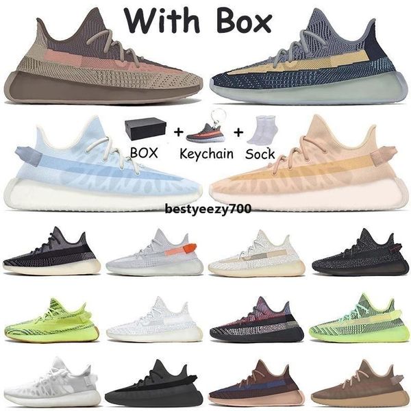 

big size 48 mens women running shoes 2021 with box ash stone blue black pearl mono ice mist clay trainers jogging womens v2 shoe hge