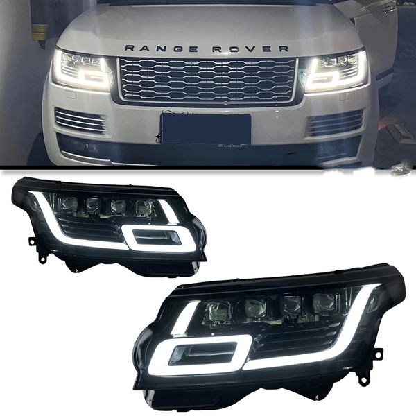 

auto parts headlights for ranger rover sc 20 13-20 18 head lights matrix style replacement drl daytime lights lighthouse projector facelift