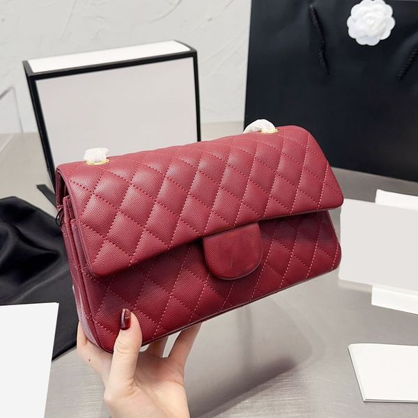 

womens cross body classic caviar cf quilted bags calfskin gold metal hardware matelasse chain shoulder multi pochette luxury designer with p