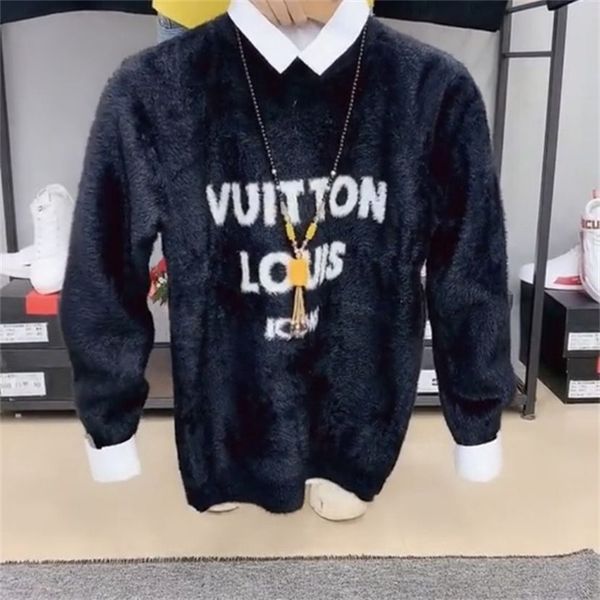 

2023designer classic mens clothing chest letter sweater fashion animal print casual autumn winter hoodie pullover men women crew neck sweate, White;black