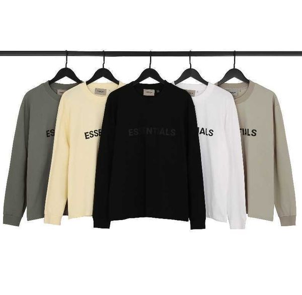 

loose designer men hoody essentials hoodies pullover sweatshirts multi thread chest letter pressure glue loose men's and women's h, Black