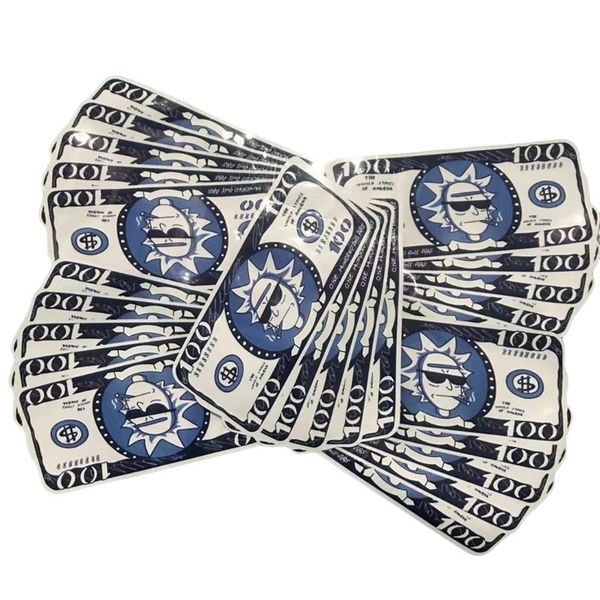 

money die cut mylar bags hundred dollar unique shape printed design reusable 3.5 gram 3 side sealed packaging pouch aluminum k food storage