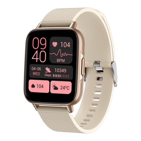 

yezhou fw02 womans smart watch for iphone with ios and android couple nfc offline payment bluetooth calling voice assistant real blood oxyge