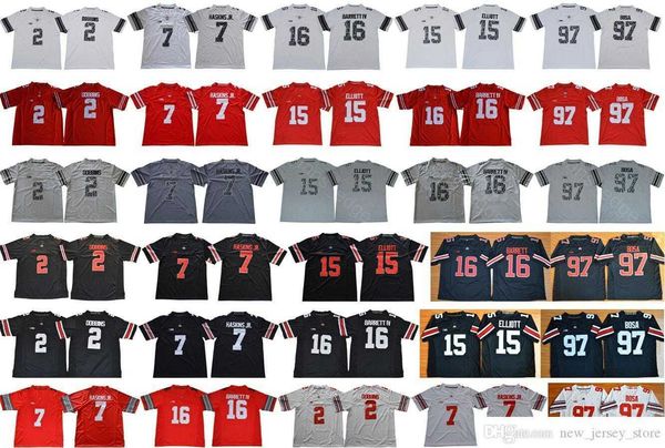 

american college football wear ncaa ohio state buckeyes college football wear 7 dwayne haskins jr. 2 jk dobbins 15 ezekiel elliott nick bosa, Black