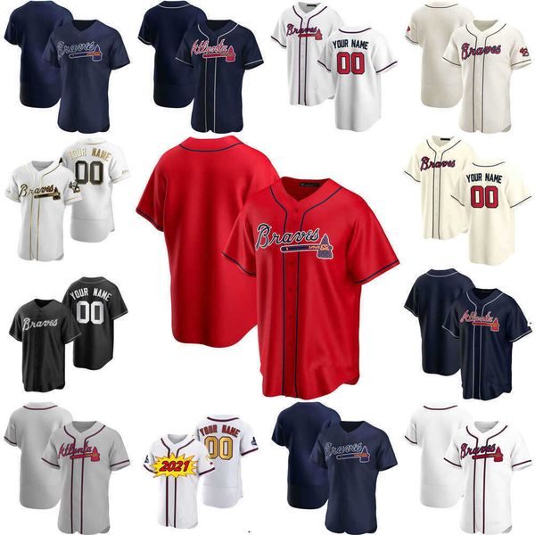 

2023 custom jersey mens women youth''atlanta''braves''20 marcell ozuna 33 a.j. minter 15 sean newcomb 50 charl, Blue;black