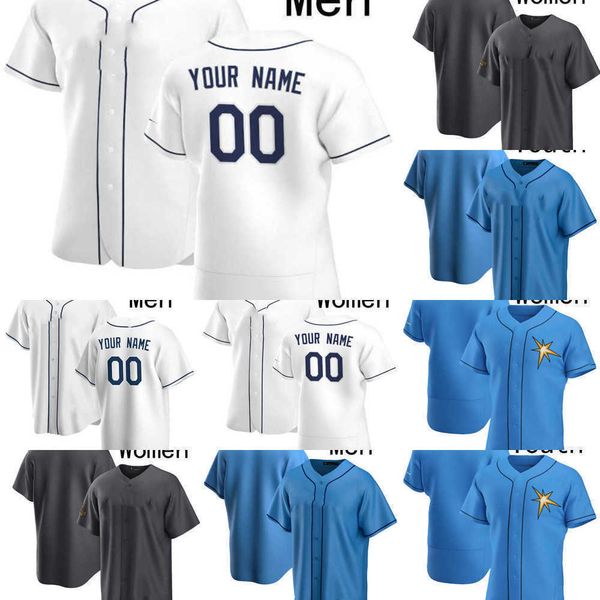 

baseball jerseys 2022 all-star tampa 39 kevin kiermaier 5 wander franco 56 randy arozarena 8 brandon lowe 2 yandy diaz 6 taylor walls bay ra, Blue;black