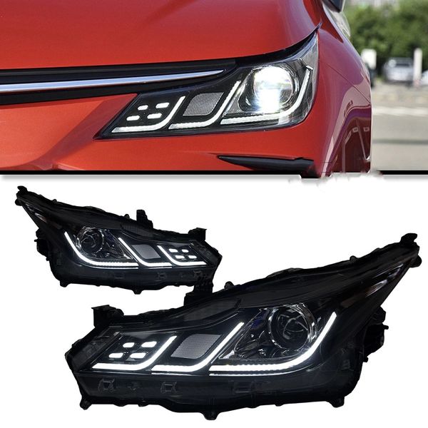

auto headlights replacement for toyota corolla 20 19-2022 sedan style led bulbs daytime running head lights