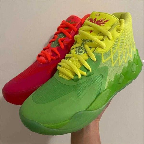 

lamelo ball mb1 rick morty men basketball shoes for queen city black red grey sport shoe trainner sneakers size 308m