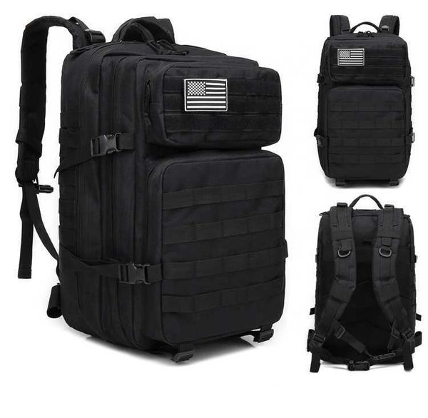 

low moq 900d oxford tactical backpack 45l molle pouch assault pack camping bag oem hiking
