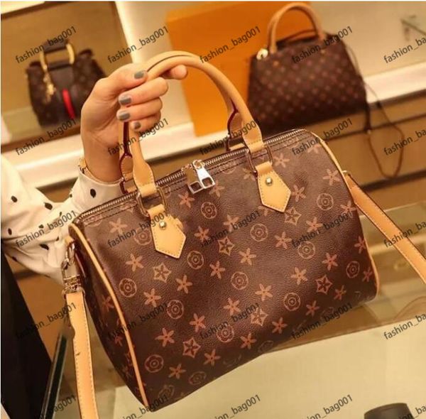 

2023 women messenger bag classic style fashion bags women bag shoulder bags lady totes handbags speedy 35cm with shoulder strap dust bag 668