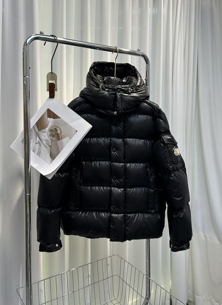 

designer mens winter down jacket parkas salzman monclair france paris luxury man hooded puffer moncl moncle monler outerwear coat clothing00, Black