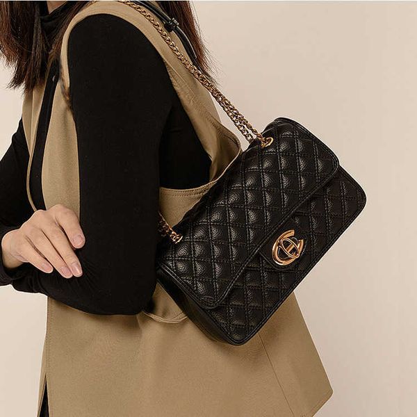 

stores wholesale design bags low prices live broadcast soft leather messenger small fragrance women's versatile fashion lock chain