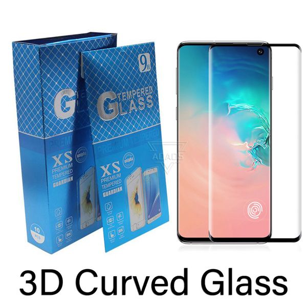 

curved tempered glass 3d screen protector for samsung s23 s22 ultra s21 plus s20 galaxy note 20 s7 edge s8 s9 s10