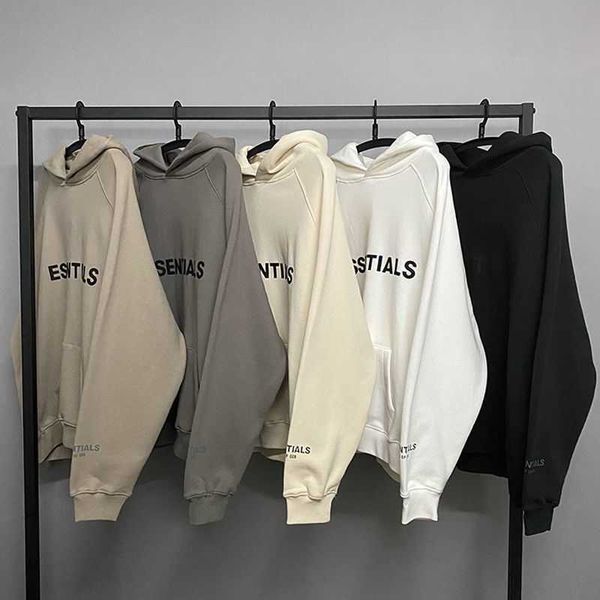 

men's hoodies essentials designer sweatshirts women's pullover fear god new double sweaters and women's outerwear fashion bra, Black