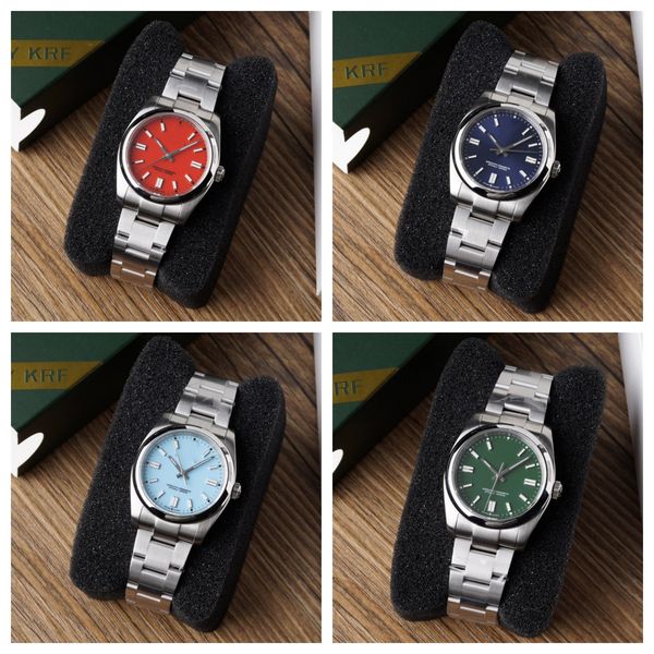 

krf montre de luxe men watches 36mm pt5000 automatic machincal movement 904l steel luxury watch wristwatches, Slivery;brown