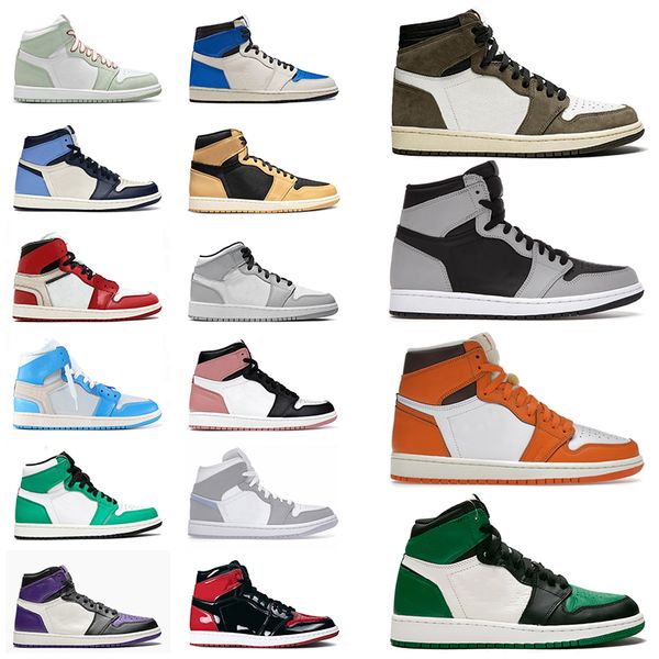

basketball shoes sports sneakers trainers university blue offfwhite red cream dark chocolate travis scotts denim panda obsidian jumpman 1 1s