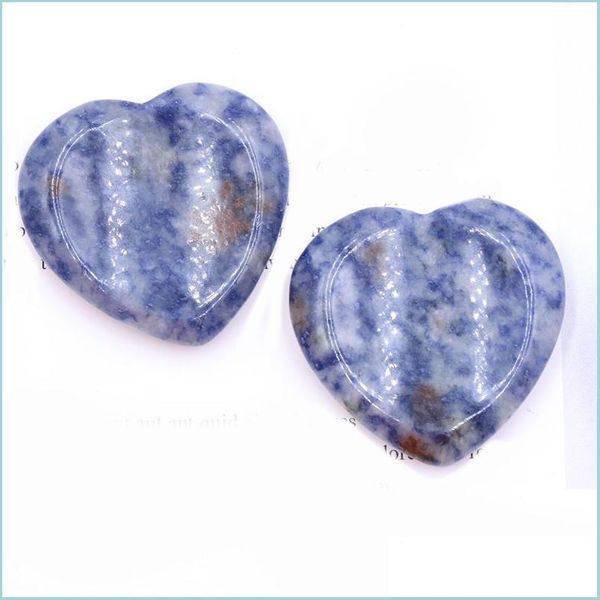 

stone healing chakra love heart pocket palm sodalite worry stone for anxiety reiki ncing rocks gemstone farmhouse kitchen home drop dhfgp, Black