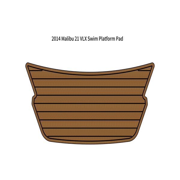 

2014 malibu 21 vlx swim platform step pad boat eva foam faux teak deck floor mat