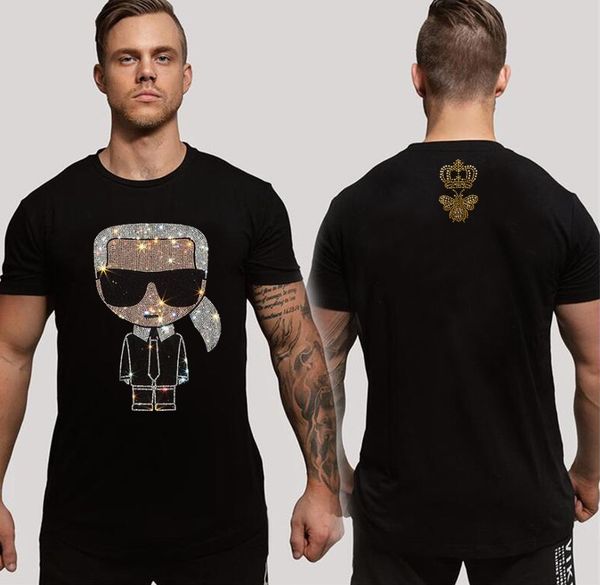 

handsome t shirt pullover smile streetwear men 2023 new slim fit top, White;black
