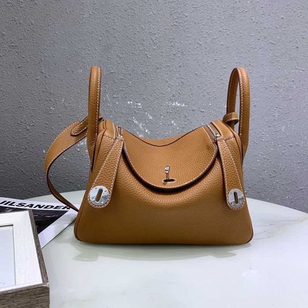 

sell designer bags on the 2023h new silver buckle lindi women s 26.30cm medicine case head layer lychee leather sdf 7adx