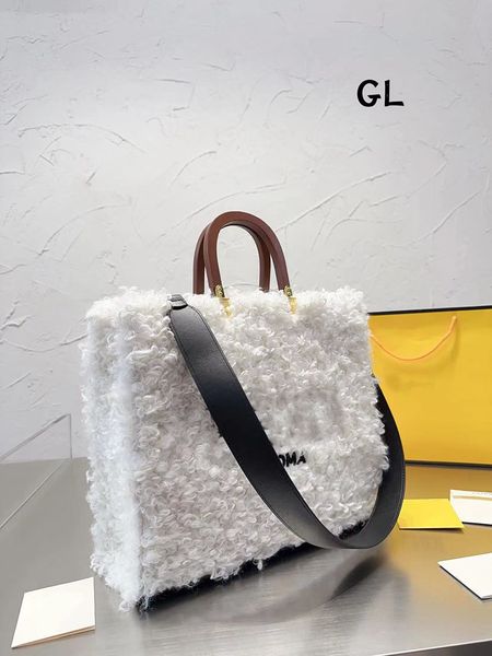 

7a fur designer tote bag luxurys women purses classic handbags fashion large capacity shopping roma bags