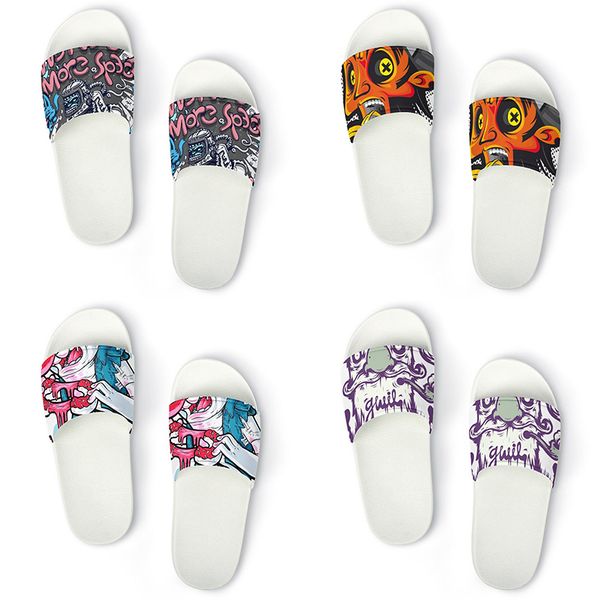 

men women diy custom designer shoes low slides skateboard sneakers triple black customization uv printing sports sneakers xuebi 100-460