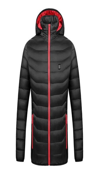

outdoor jacketshoodies women man winter jacket usb heated padded long sleeves heating hooded coat fashion warm thermal clothing6143096, Blue;black