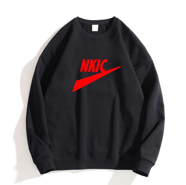 

fashion men's solid hip hop sportswear men's sweatshirt casual harajuku hoodie street wear oversized crew neck shirt brand logo pr, Black