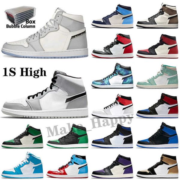 

high og 1 basketball shoes 1s chicago university blue metallic gold pink green black unc patent men women sneakers trainers eur 36-46